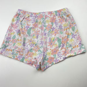 Girls Brilliant Basics, floral cotton pyjama shorts, EUC, size 7,  