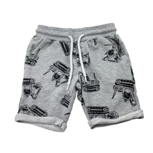 Load image into Gallery viewer, Boys Tilt, grey casual shorts, elasticated, diggers, GUC, size 2,  