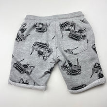 Load image into Gallery viewer, Boys Tilt, grey casual shorts, elasticated, diggers, GUC, size 2,  