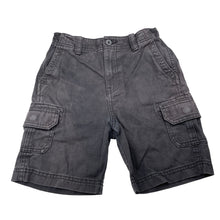 Load image into Gallery viewer, Boys Cotton On, denim cargo shorts, adjustable, wash fade, FUC, size 7,  