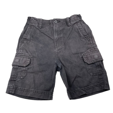 Boys Cotton On, denim cargo shorts, adjustable, wash fade, FUC, size 7,  