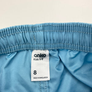 Boys Anko, lightweight boardshorts, elasticated, EUC, size 8,  