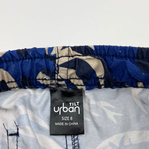 Boys Tilt, lightweight boardshorts, elasticated, GUC, size 8,  