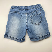 Load image into Gallery viewer, Boys 1964 Denim Co, stretch denim shorts, elasticated, FUC, size 5,  