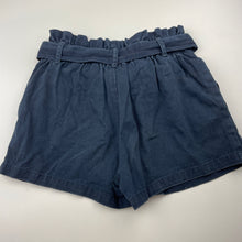 Load image into Gallery viewer, Girls Anko, navy cotton shorts, elasticated, GUC, size 8,  