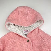 Load image into Gallery viewer, Girls Mango, thick fleece hooded jacket / coat, FUC, size 4,  