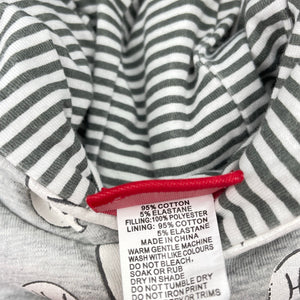 Unisex Sprout, grey & white wadded jacket / sweater, GUC, size 0,  