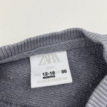 Load image into Gallery viewer, Boys Zara, grey sweater / jumper, robot, GUC, size 1,  