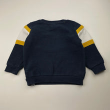 Load image into Gallery viewer, Boys Ollie's Place, navy ribbed sweater / jumper, FUC, size 1,  