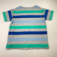 Load image into Gallery viewer, Unisex Bluey, striped cotton tee / top, GUC, size 5,  