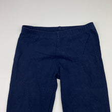 Load image into Gallery viewer, Girls Target, navy stretchy leggings, Inside leg: 38cm, FUC, size 4,  