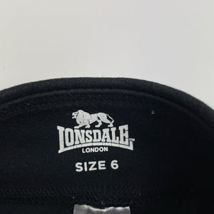 Girls Lonsdale, stretchy sports / activewear leggings, Inside leg: 48cm, GUC, size 6,  