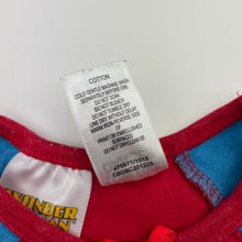 Load image into Gallery viewer, Girls DC Comics, Wonderwoman cotton top, wash fade, FUC, size 1,  