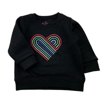 Load image into Gallery viewer, Girls Minnie Minors, fleece lined sweater / jumper, embroidered heart, GUC, size 0,  