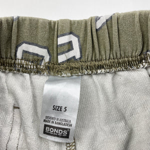 Unisex Bonds, stretchy shorts, elasticated, wash fade, FUC, size 5,  