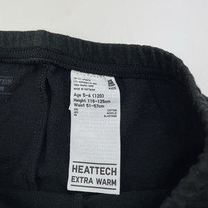 Girls Uniqlo, HEATTECH extra warm lightweight leggings, Inside leg: 45cm, GUC, size 5-6,  