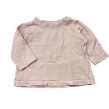 Load image into Gallery viewer, Girls Baby Berry, pink cotton long sleeve tee / top, GUC, size 000,  