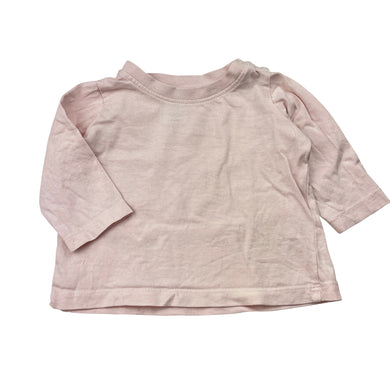Girls Baby Berry, pink cotton long sleeve tee / top, GUC, size 000,  