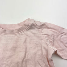 Load image into Gallery viewer, Girls Baby Berry, pink cotton long sleeve tee / top, GUC, size 000,  