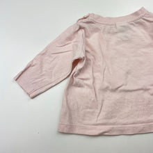 Load image into Gallery viewer, Girls Baby Berry, pink cotton long sleeve tee / top, GUC, size 000,  