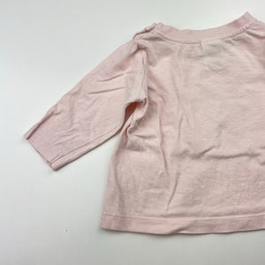 Girls Baby Berry, pink cotton long sleeve tee / top, GUC, size 000,  