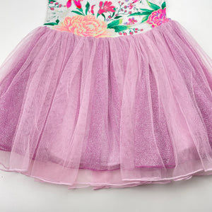 Girls Bonds, floral & tulle dress, no size, armpit to armpit: 25cm, FUC, size 1, L: 47cm