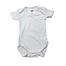Load image into Gallery viewer, Unisex Anko, white cotton bodysuit / romper, GUC, size 000,  
