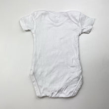 Load image into Gallery viewer, Unisex Anko, white cotton bodysuit / romper, GUC, size 000,  