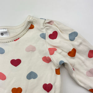 Girls Target, cotton bodysuit / romper, EUC, size 00,  