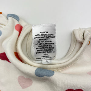 Girls Target, cotton bodysuit / romper, EUC, size 00,  