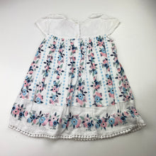 Load image into Gallery viewer, Girls Sprout, cotton lined floral dress, GUC, size 0, L: 41cm