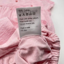 Load image into Gallery viewer, Girls John Lewis, cotton gingham romper dress, ladybirds, GUC, size 0,  