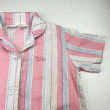 Load image into Gallery viewer, Girls Peter Alexander, striped lightweight cotton pyjama shirt / top, FUC, size 6,  