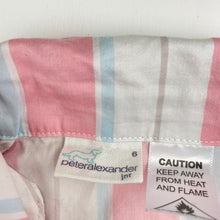 Load image into Gallery viewer, Girls Peter Alexander, striped lightweight cotton pyjama shirt / top, FUC, size 6,  