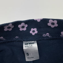 Load image into Gallery viewer, Girls Anko, navy bike shorts, wash fade, FUC, size 5,  