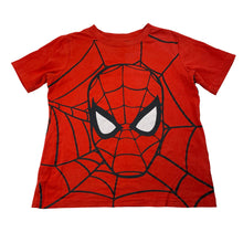 Load image into Gallery viewer, Boys Marvel, Spiderman tee / top, marks front &amp; left sleeve, FUC, size 6,  
