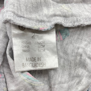 Girls B Collection, casual summer dress, unicorns, FUC, size 2, L: 44cm