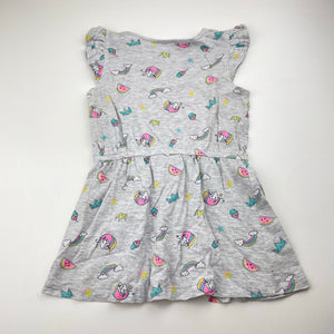 Girls B Collection, casual summer dress, unicorns, FUC, size 2, L: 44cm
