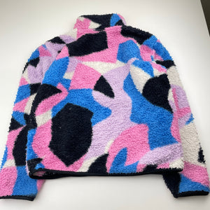 Girls Mango, coulourful fleece sweater / jumper, FUC, size 12,  