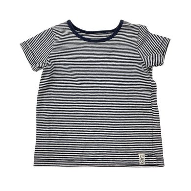 Unisex Cotton On, navy stripe stretchy tee / top, GUC, size 0,  