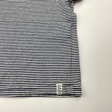 Load image into Gallery viewer, Unisex Cotton On, navy stripe stretchy tee / top, GUC, size 0,  