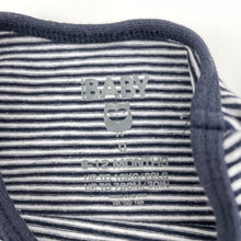 Load image into Gallery viewer, Unisex Cotton On, navy stripe stretchy tee / top, GUC, size 0,  
