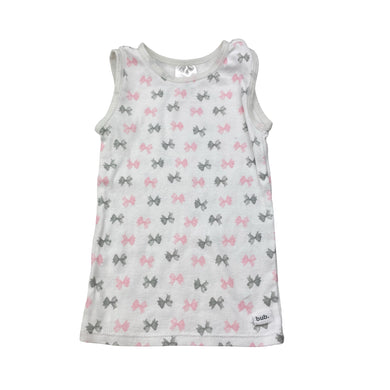 Girls Target, cotton singlet top, bows, GUC, size 00,  