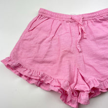 Load image into Gallery viewer, Girls Cotton On, pink cotton / linen shorts, elasticated, FUC, size 5,  