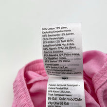Load image into Gallery viewer, Girls Cotton On, pink cotton / linen shorts, elasticated, FUC, size 5,  