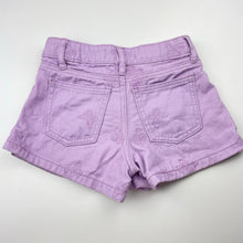Load image into Gallery viewer, Girls Cotton On, embroidered purple denim shorts / skort, adjsutable, GUC, size 3,  