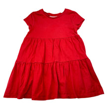 Load image into Gallery viewer, Girls Mango, red cotton casual dress, GUC, size 3, L: 47cm