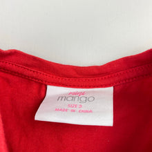 Load image into Gallery viewer, Girls Mango, red cotton casual dress, GUC, size 3, L: 47cm