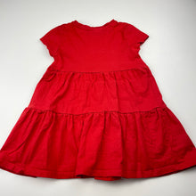 Load image into Gallery viewer, Girls Mango, red cotton casual dress, GUC, size 3, L: 47cm