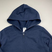 Load image into Gallery viewer, Unisex Anko, navy fleece-lined zip hoodie sweater, GUC, size 4,  